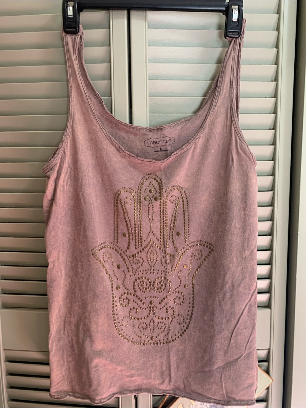 Maurices Studded Hamsa Tank